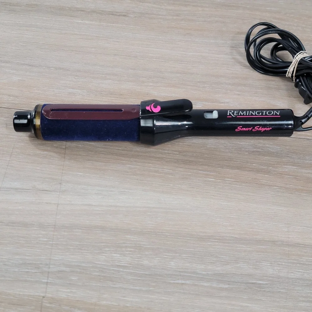 Remington Smart Shaper Curling Iron Model W4100 Blue Velvet Flocked Barrel 1 ¹/4